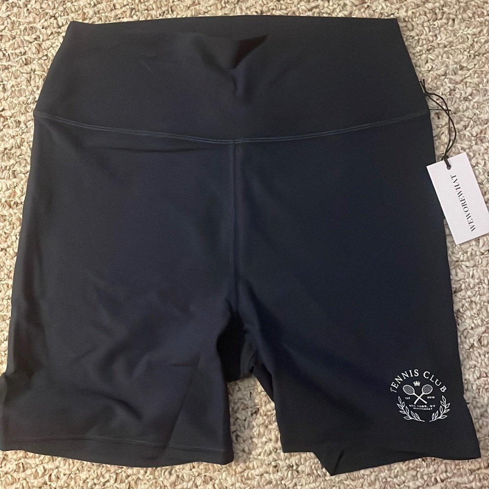 Navy sz large weworewhat biker shorts NBW NWT